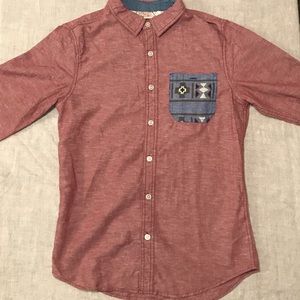 Modern Amusement Chambray Shirt w/ Contrast Pocket